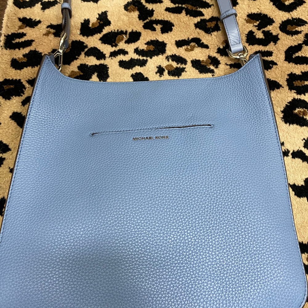 Michael Kors blue crossbody bag